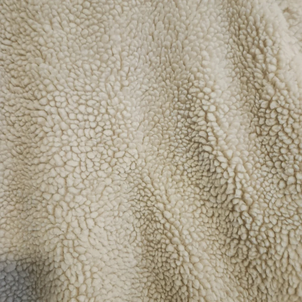 PacSun Cream Sherpa Zip Jacket XS/ S Cozy Teddy Fleece